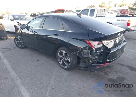 2022 Hyundai Elantra Hybrid Limited z USA, uszkodzony, nr VIN KMHLN4AJ4NU014461